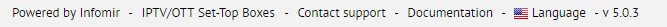 language select in admin panel